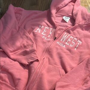 Gildan Pink Casual Zip-Up Jacket